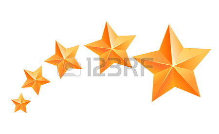 450x275 Realistic 3d Gold Star. Award Winner. Five Gold Stars. Good Job
