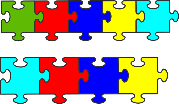 600x349 Border Puzzle Piece Clip Art