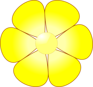 300x282 Yellow Flower Clip Art