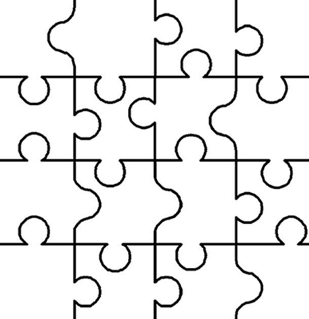 5 Pieces Puzzle | Free download on ClipArtMag