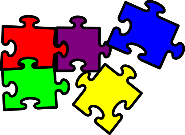 600x436 Puzzle Pieces Clip Art