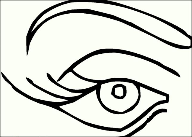 644x462 Eyes Coloring Pages