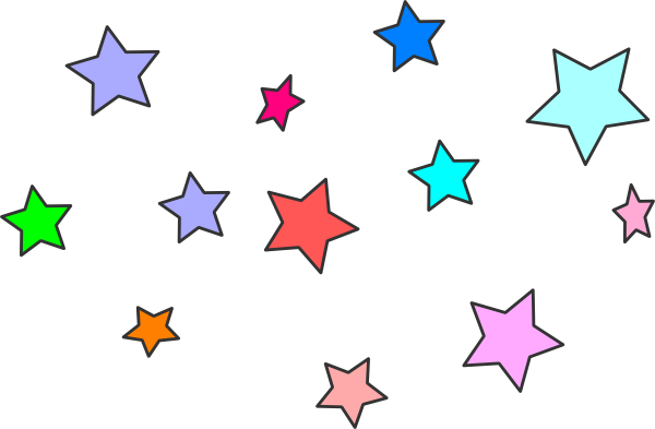 600x393 Image Of Colorful Stars Clipart