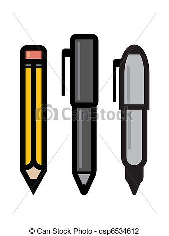 337x470 Writing Utensils Clipart 2054175