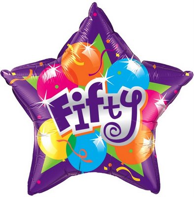 394x400 50th Birthday Balloons Clipart
