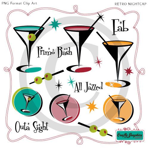 500x504 50s Clipart Retro