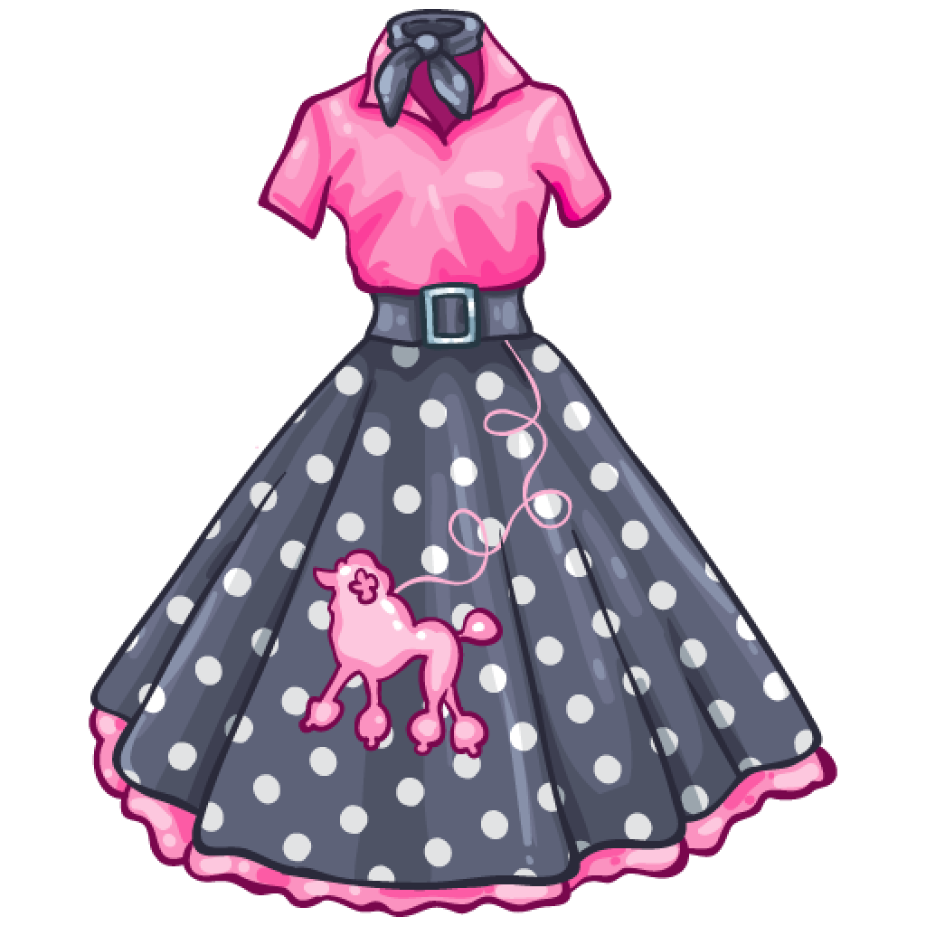 1024x1024 Dress Clipart 50'S