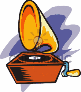 265x300 Record Player Clipart 50'S