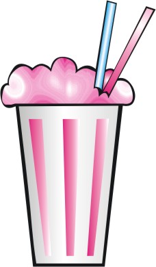 228x390 50s Milkshake Clipart