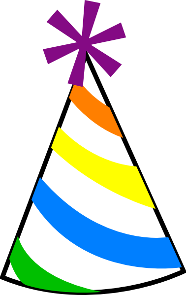 378x599 In The Hat 50th Birthday Clipart
