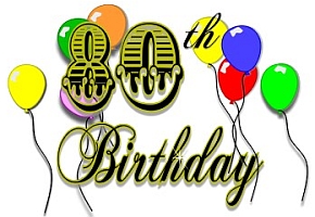 290x200 80th Birthday Clipart
