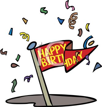 333x350 Golf Birthday Clipart
