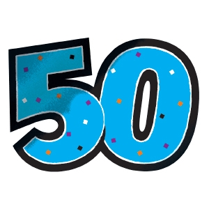 300x300 Happy 50th Birthday Clip Art Free