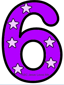 268x360 Purple Clipart Number 6