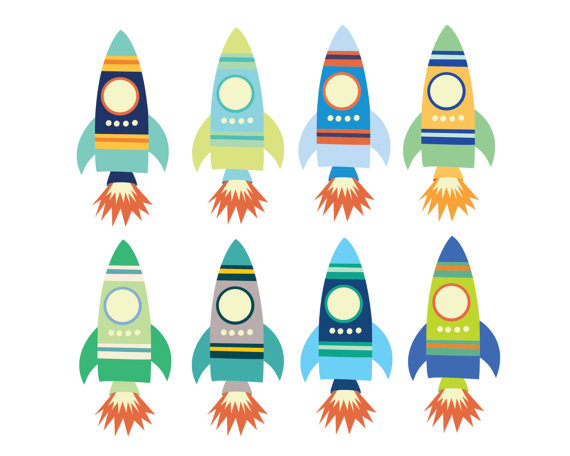 570x456 60% Off Sale Digital Clipart For Boys Space Rocket Clip Art