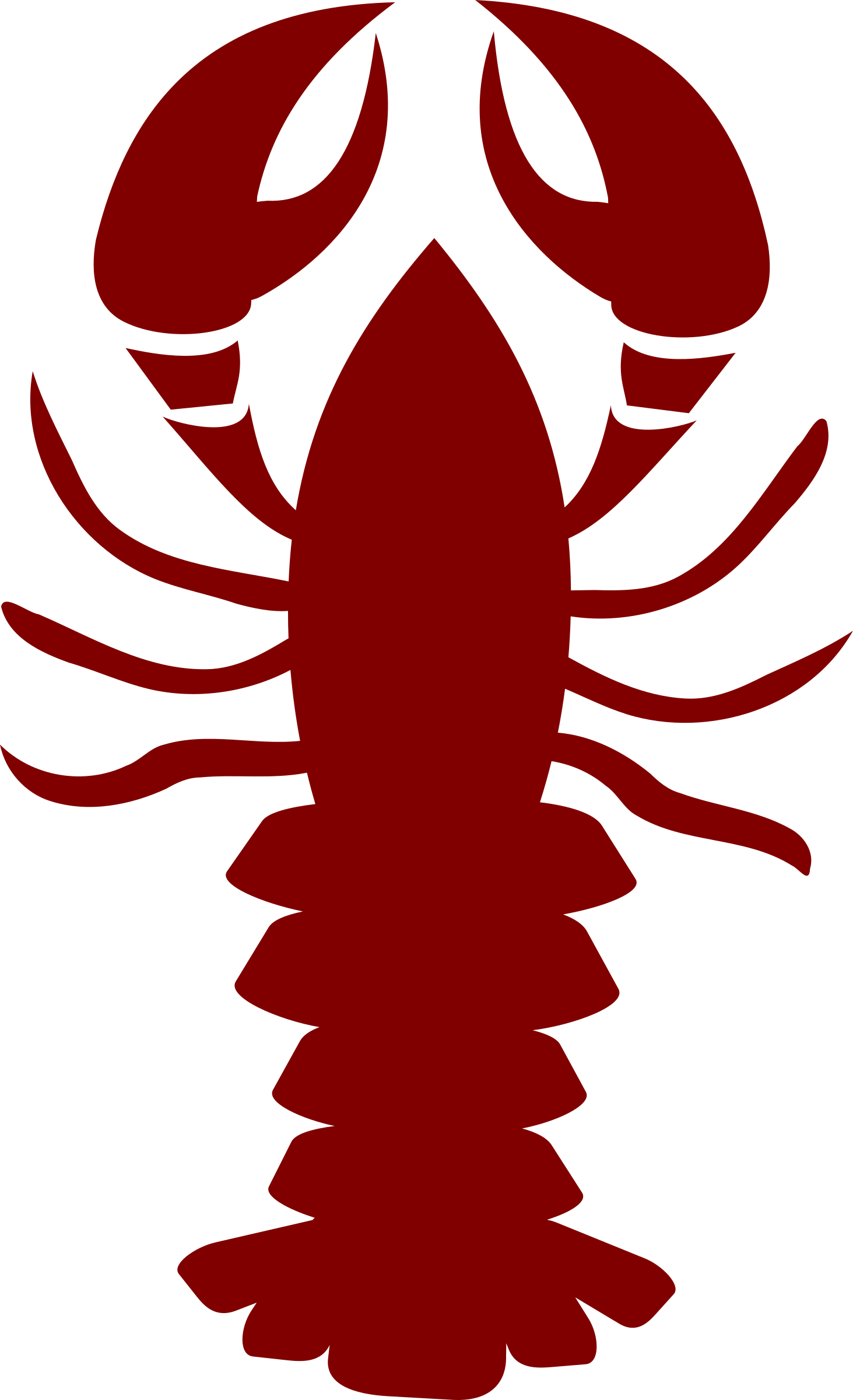 1463x2400 Lobster Clip Art