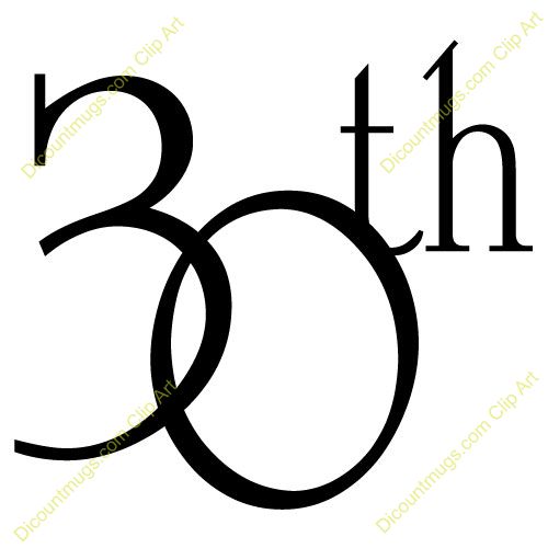 500x500 Happy 30th Anniversary Clip Art Clipart 10063 30th Anniversary