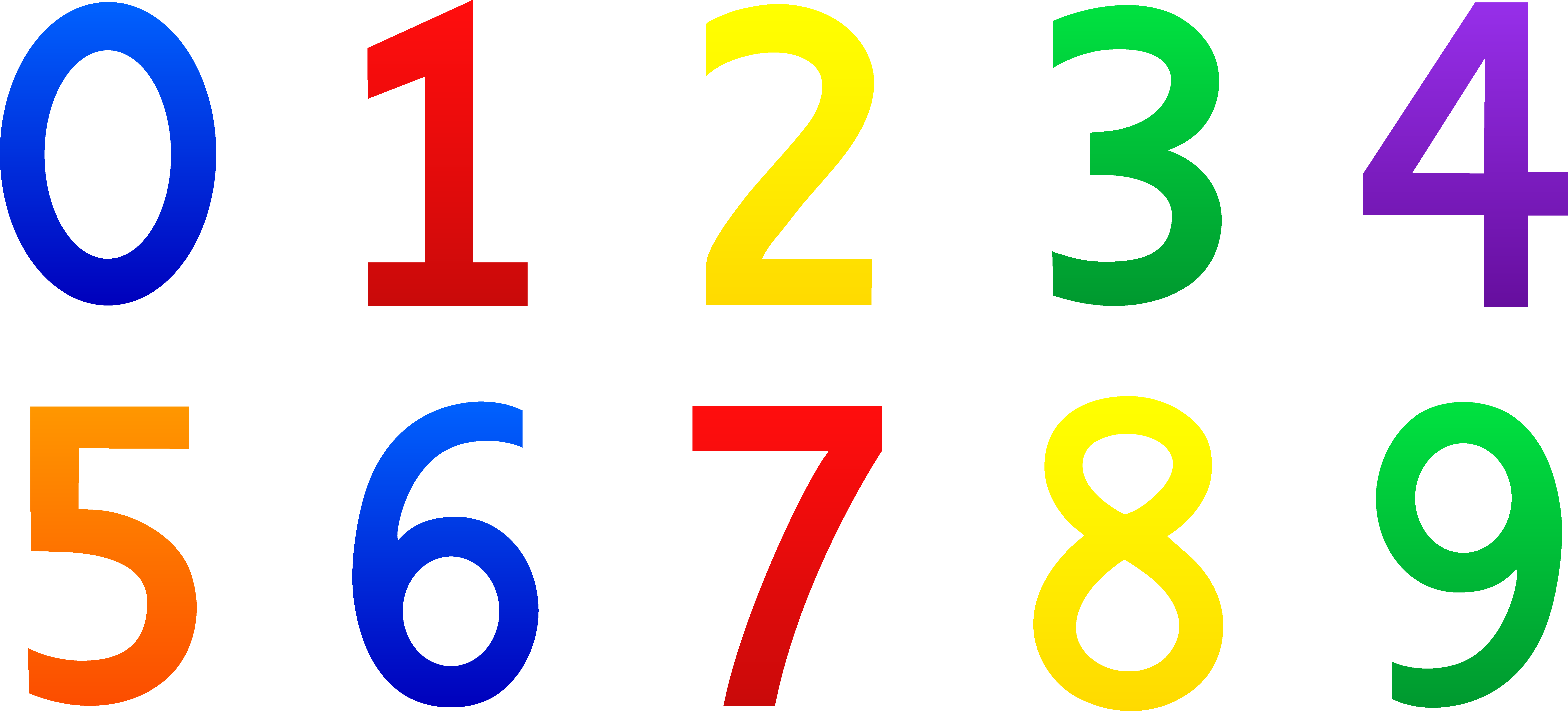 7787x3533 Top 67 Number Clip Art