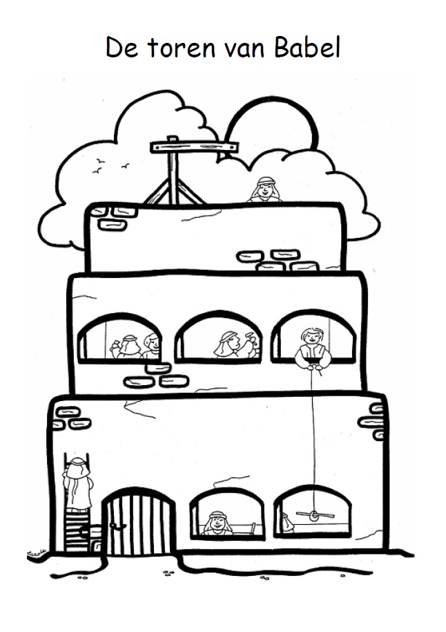 646x914 Tower Of Babel Coloring Page Homeschool Bible