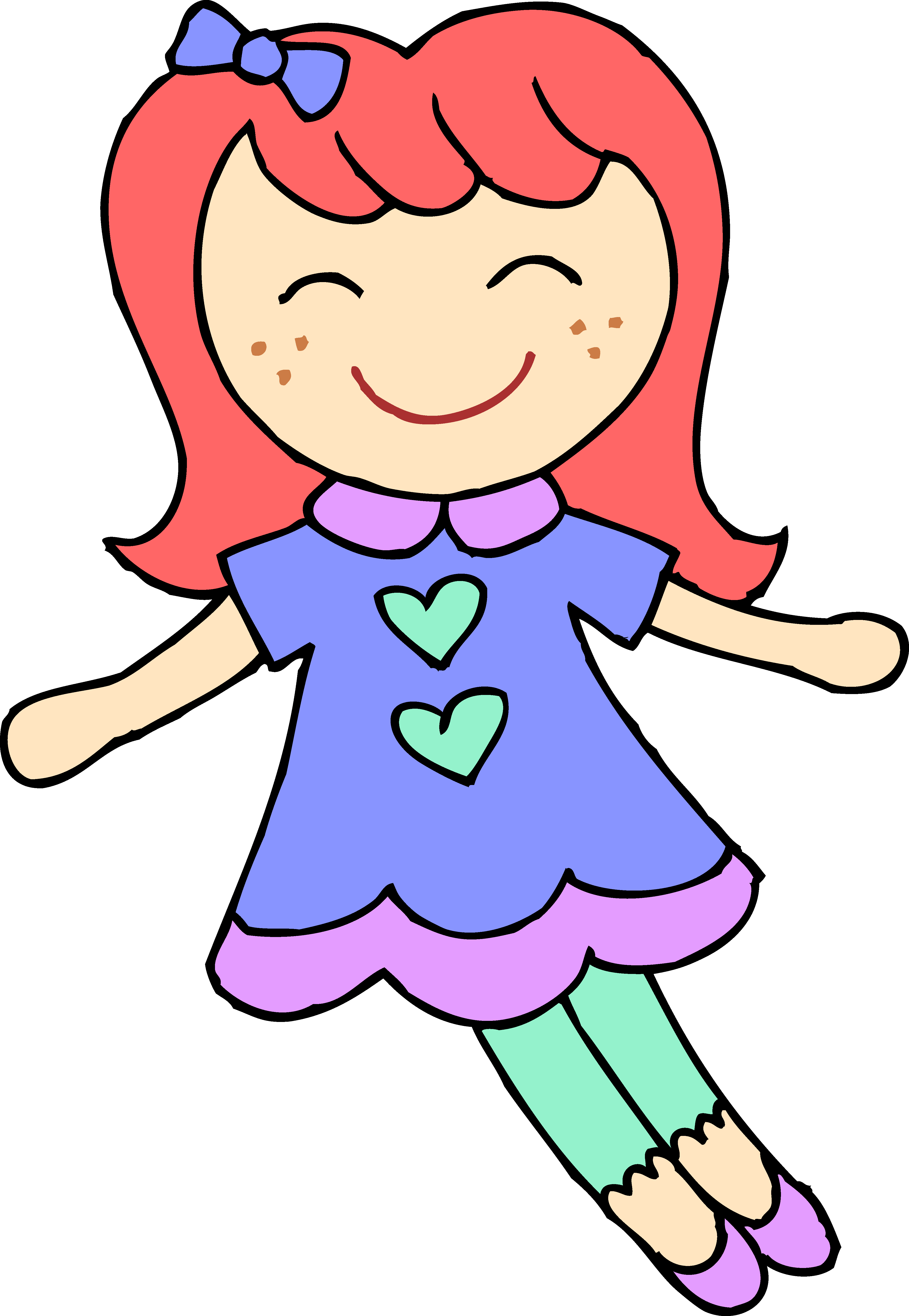 4110x5948 Cute Dolly Clip Art