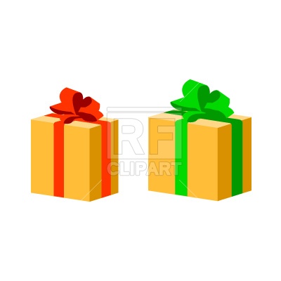 400x400 Gift Box Free Vector Clip Art Image
