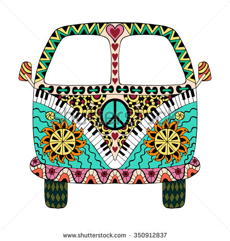 450x470 Hippie Clipart Car