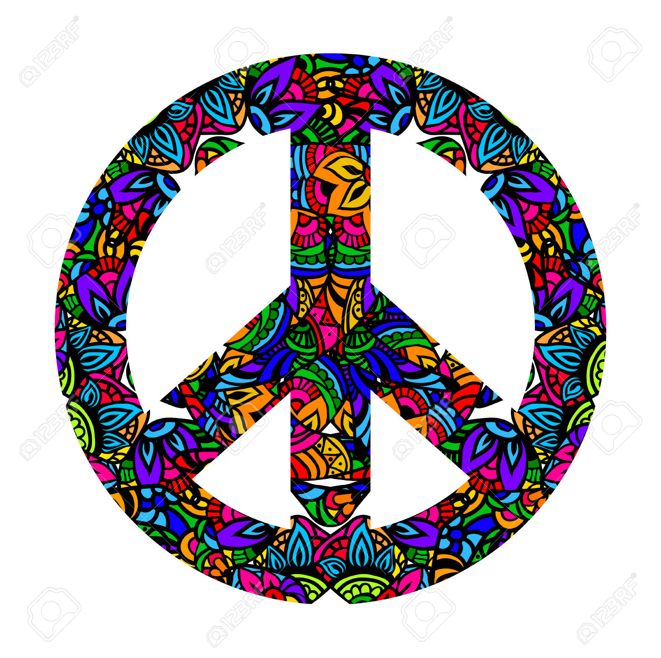 1300x1294 Peace Sign Clipart 70'S