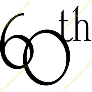 300x300 60th Birthday Clipart