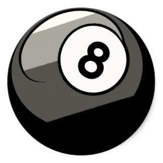 324x324 8 Ball Stickers Zazzle