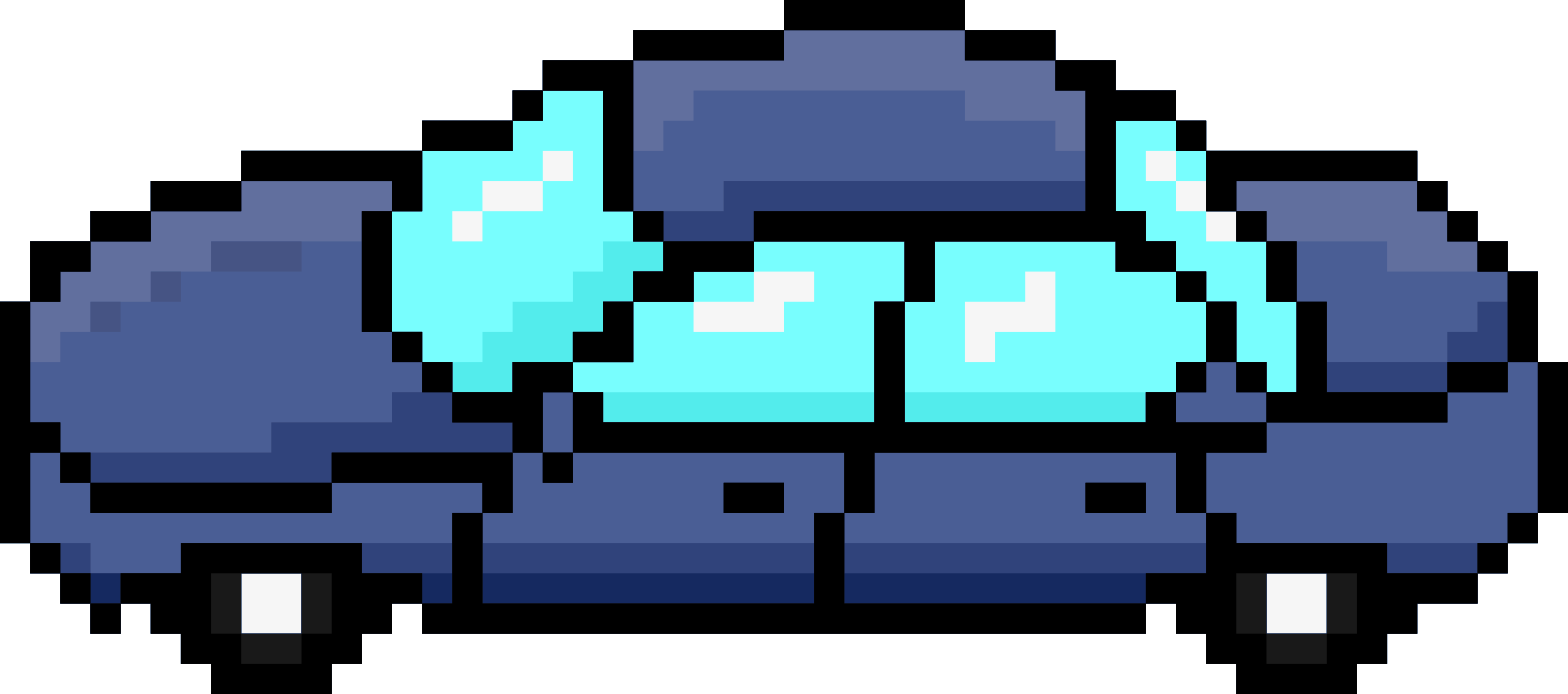 2400x1062 8 Bit Clipart Pixel