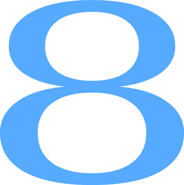 594x597 8 Countdown Clip Art