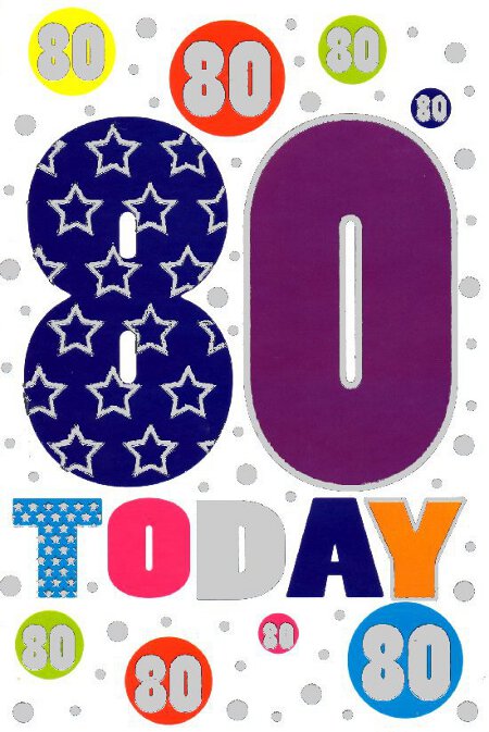 450x673 80th Birthday Clipart