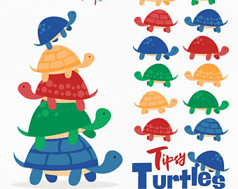 340x270 Cute Turtle Clipart Etsy