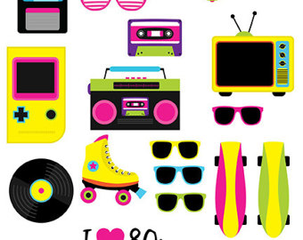340x270 80s Clipart Etsy