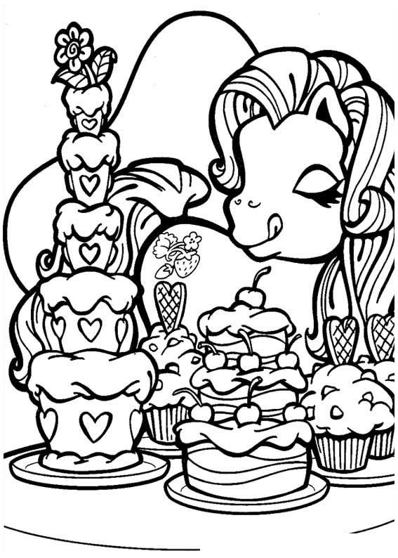 567x794 Pony Coloring Pages
