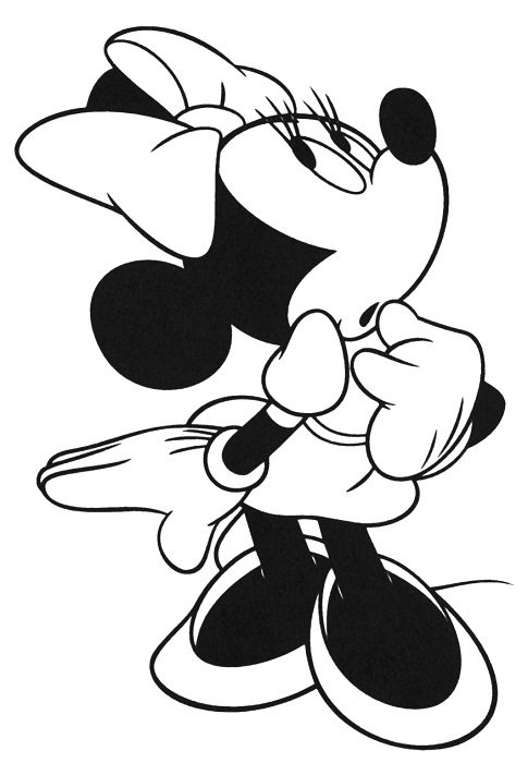 485x700 80s Minnie Coloring Page Cartoon Pages