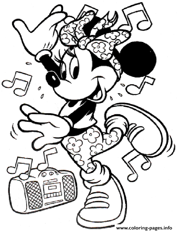 571x750 80s Minnie Disney Se42c Coloring Pages Printable