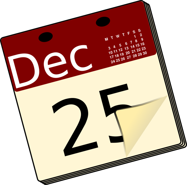 600x593 Calendar Clip Art