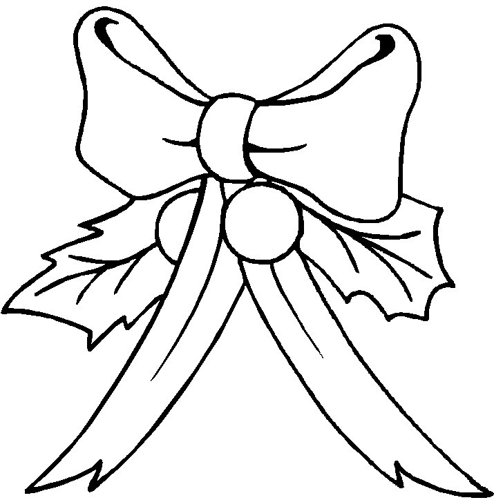 715x724 Bow Coloring Page