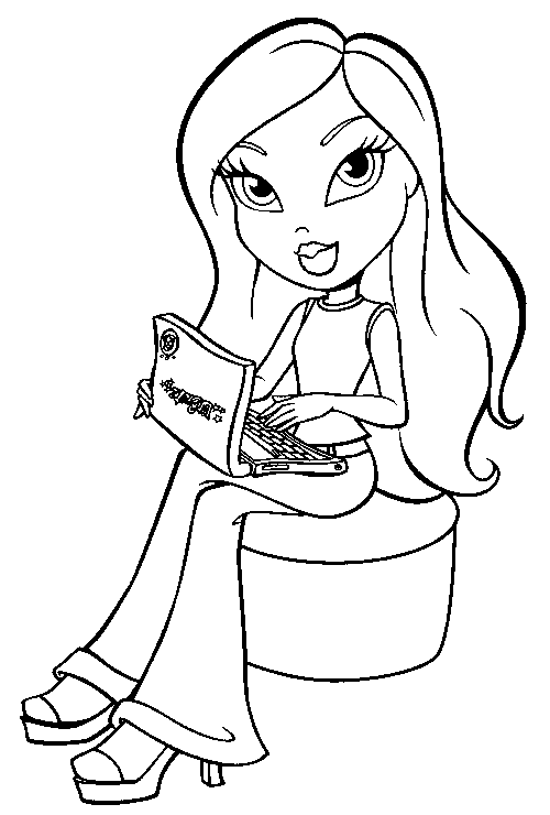 500x740 Coloring Pages Coloring Page Of Girl Coloring Page Of Little
