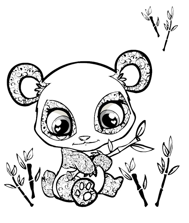 800x943 Panda Coloring Pages