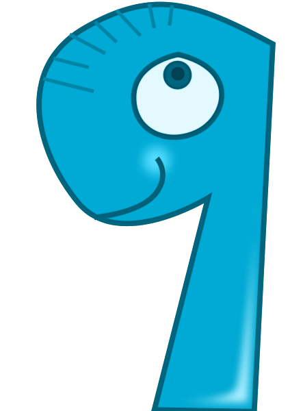 424x600 Animal Numbers Clip Art Download