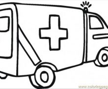 220x180 Ambulance Colouring Pages