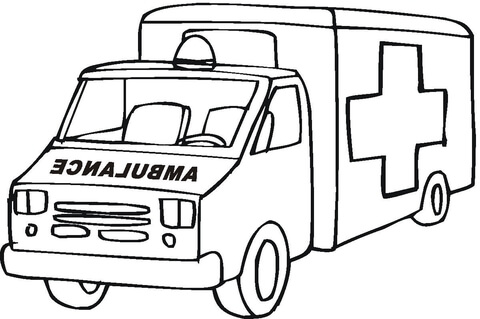 480x319 Ambulance Emergency Car Coloring Page Free Printable Coloring Pages
