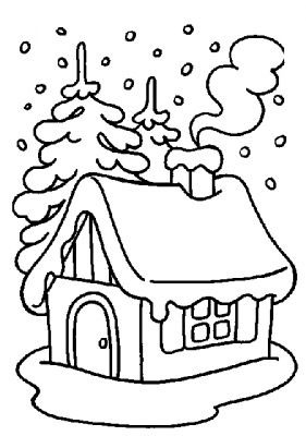 281x400 Coloring Page Winter