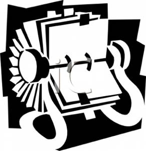 291x300 And White Business Card Holder Clip Art Image