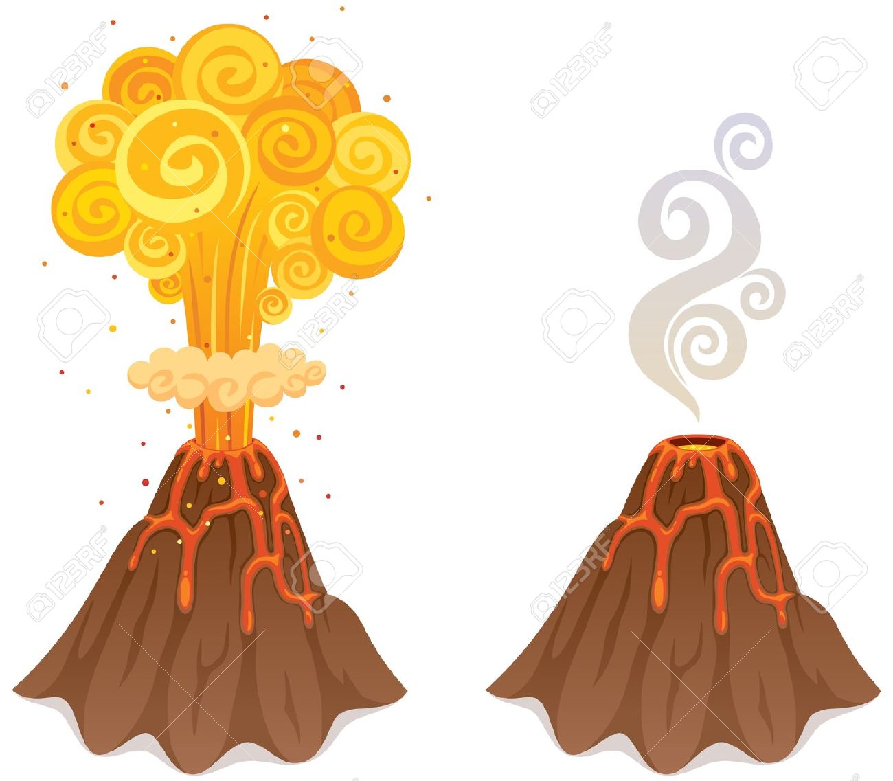 1300x1137 Volcano Clip Art