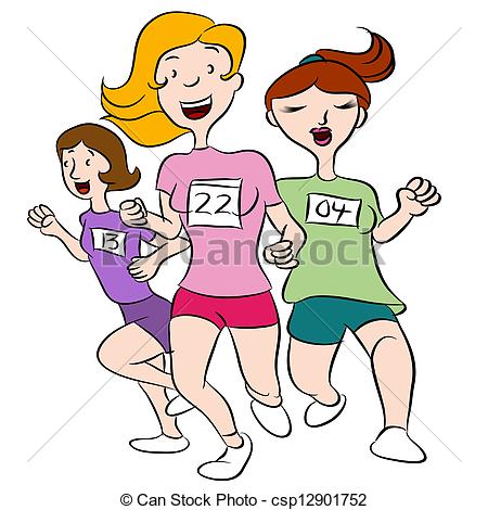 450x470 Girl Running Clipart
