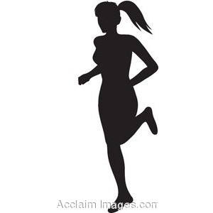 300x300 Girl Silhouette Clipart
