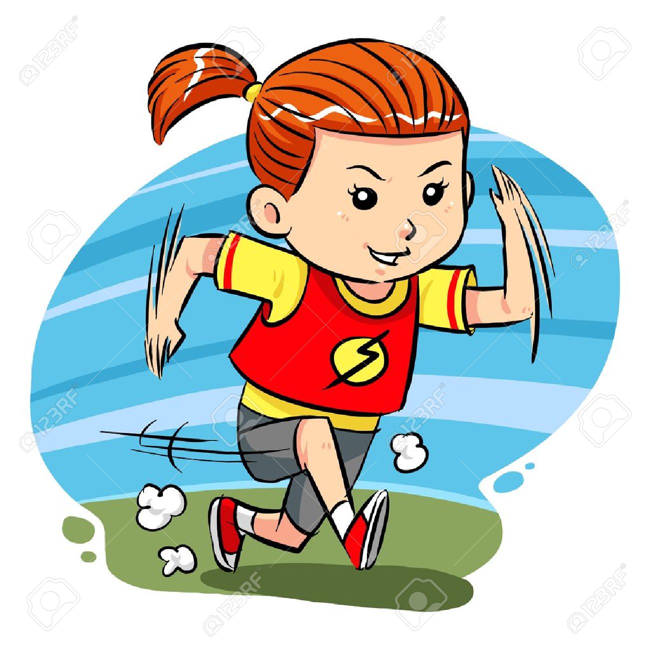 1300x1300 Images Girl Running Fast Clipart